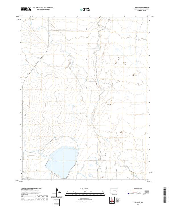 US Topo 7.5-minute map for Lake Henry CO