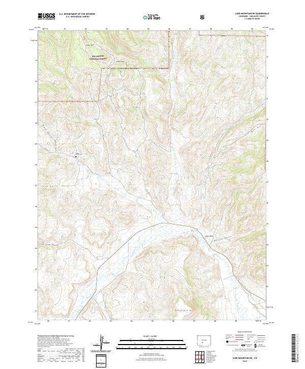 US Topo 7.5-minute map for Lake Mountain NE CO