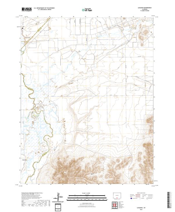 US Topo 7.5-minute map for Lasauses CO