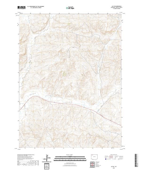 US Topo 7.5-minute map for Lay SE CO