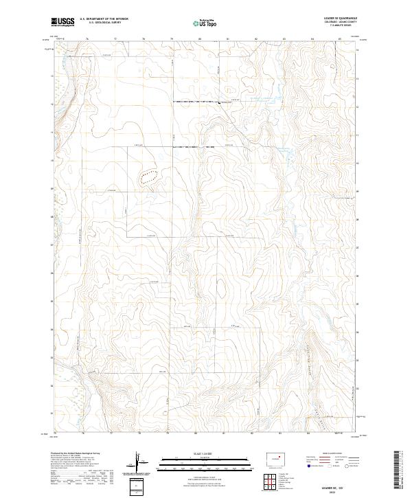 US Topo 7.5-minute map for Leader SE CO