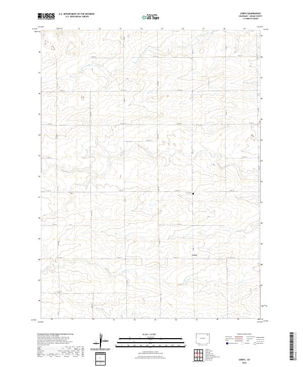 US Topo 7.5-minute map for Leroy CO