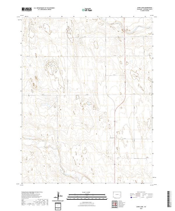 US Topo 7.5-minute map for Lewis Lake CO