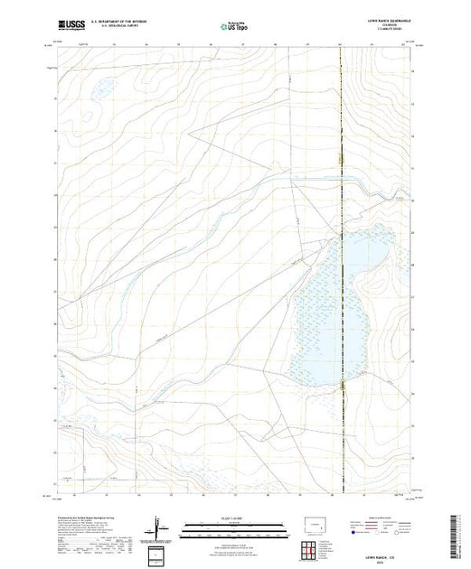 US Topo 7.5-minute map for Lewis Ranch CO – American Map Store
