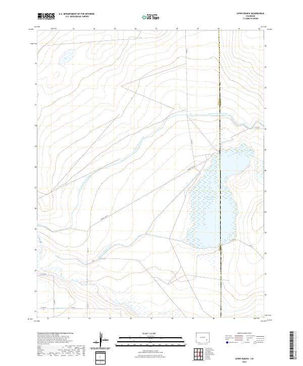 US Topo 7.5-minute map for Lewis Ranch CO