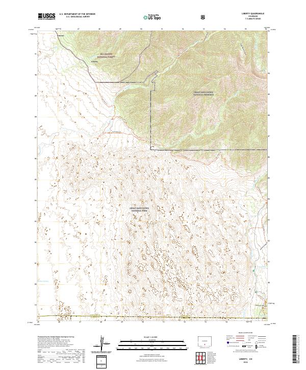 US Topo 7.5-minute map for Liberty CO