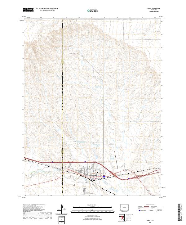 US Topo 7.5-minute map for Limon CO