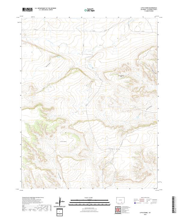 US Topo 7.5-minute map for Little Dome CO