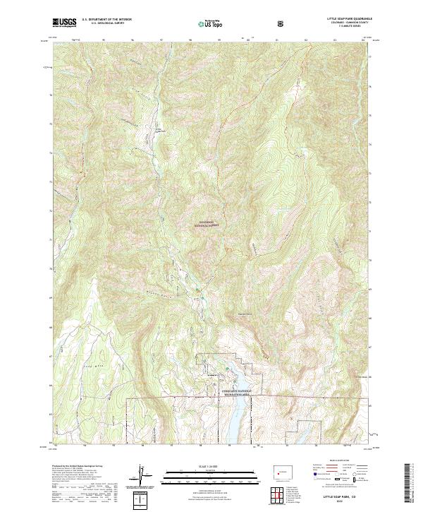 US Topo 7.5-minute map for Little Soap Park CO
