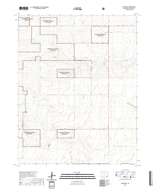 US Topo 7.5-minute map for Lone Rock CO