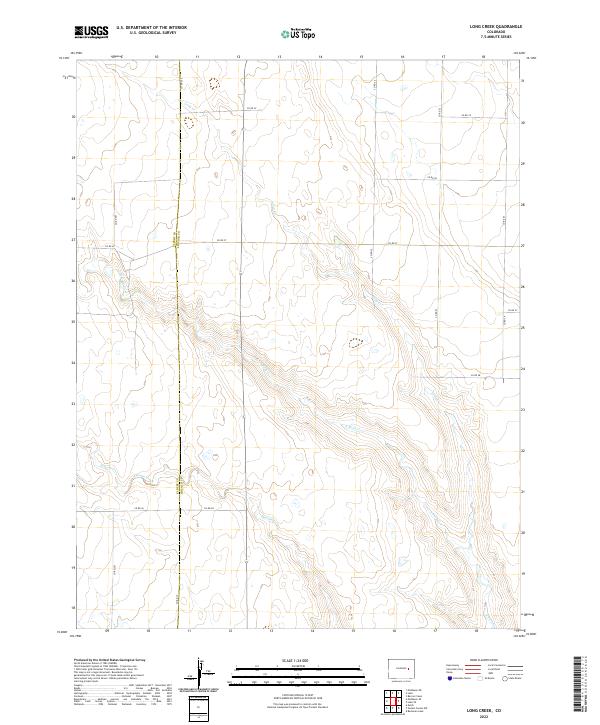 US Topo 7.5-minute map for Long Creek CO