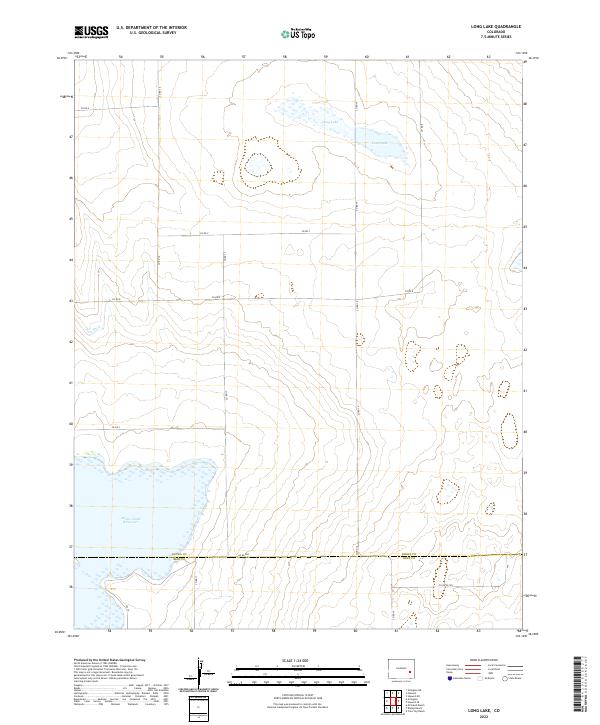 US Topo 7.5-minute map for Long Lake CO