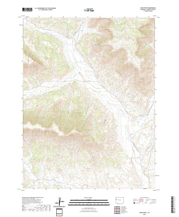 US Topo 7.5-minute map for Long Point CO