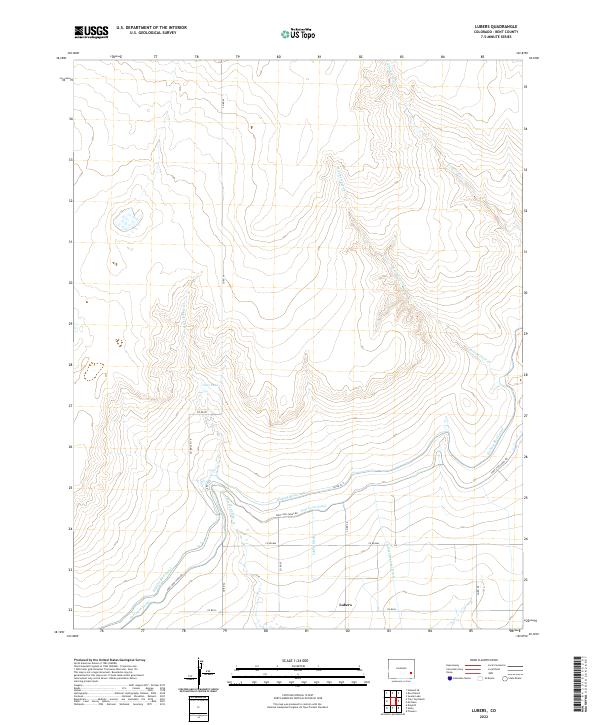 US Topo 7.5-minute map for Lubers CO