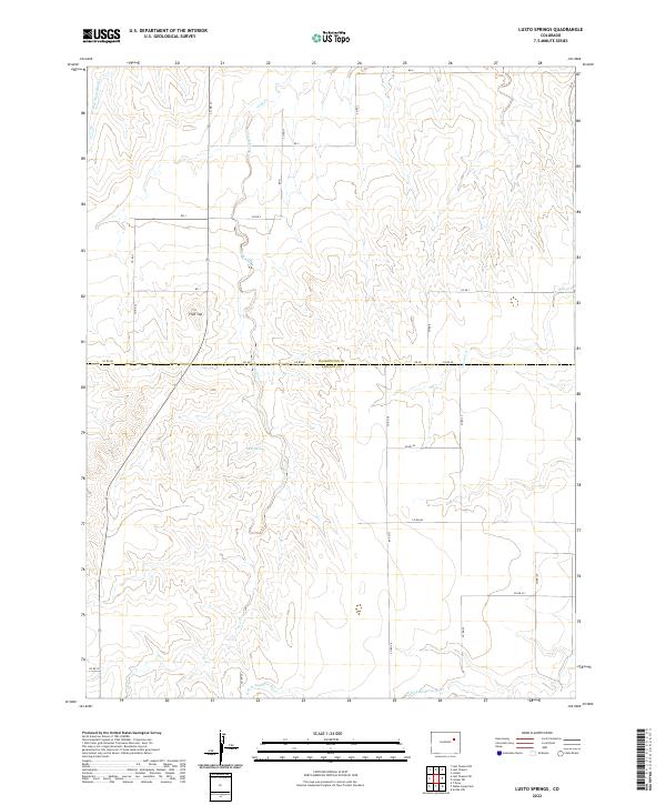 US Topo 7.5-minute map for Lusto Springs CO