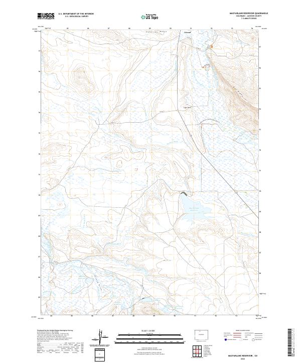 US Topo 7.5-minute map for MacFarlane Reservoir CO