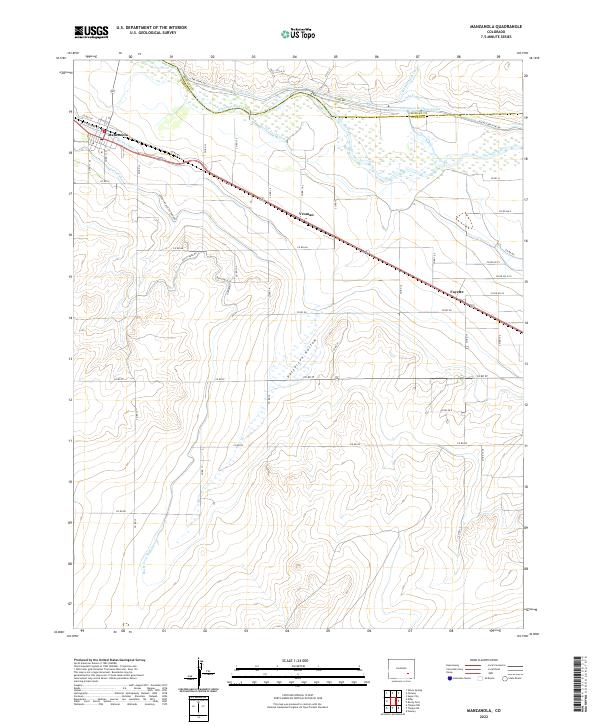 US Topo 7.5-minute map for Manzanola CO