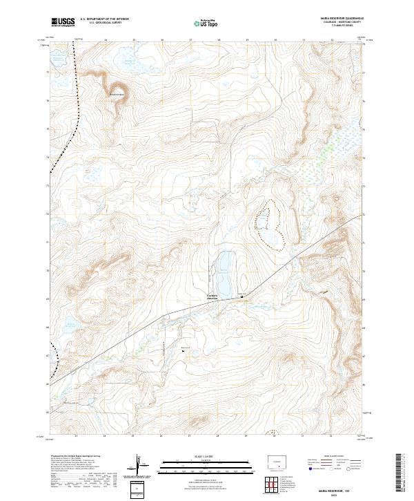 US Topo 7.5-minute map for Maria Reservoir CO