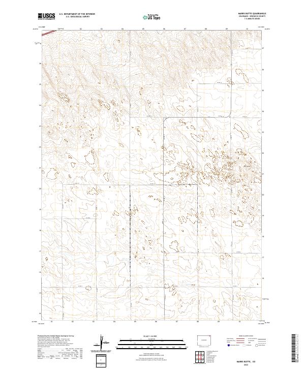 US Topo 7.5-minute map for Marks Butte CO
