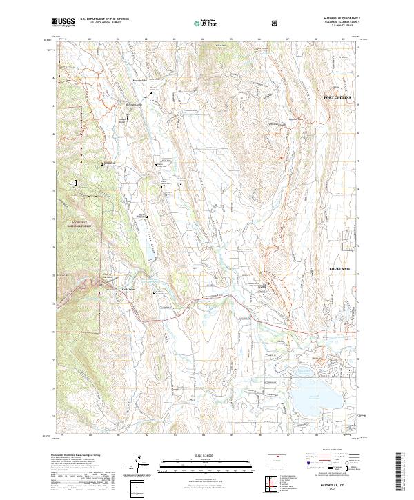 US Topo 7.5-minute map for Masonville CO