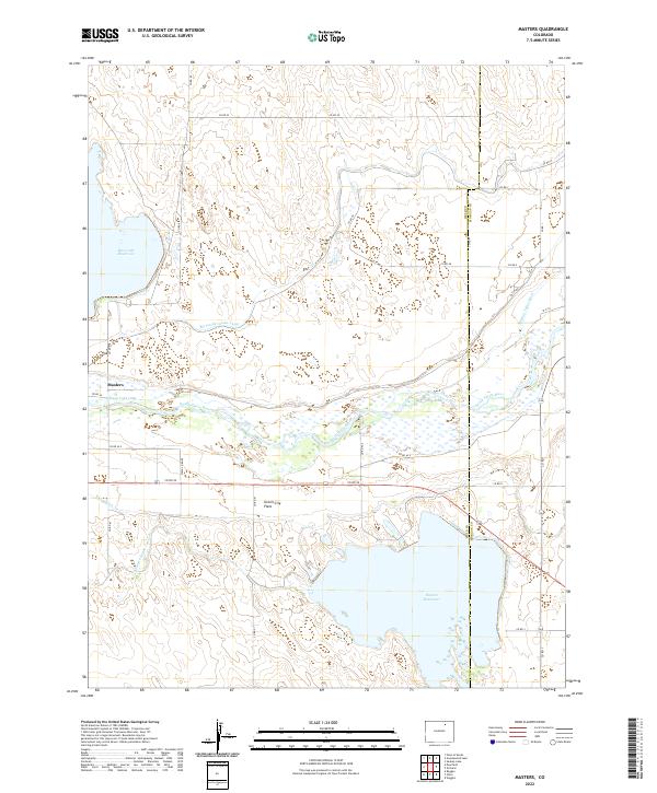 US Topo 7.5-minute map for Masters CO