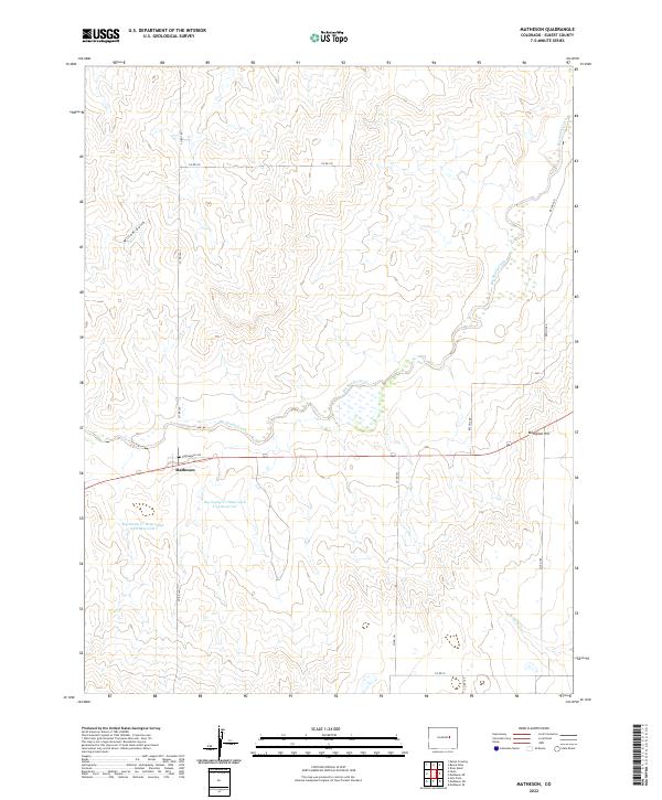 US Topo 7.5-minute map for Matheson CO