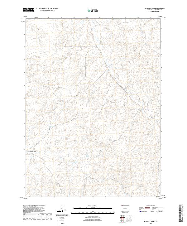US Topo 7.5-minute map for Mayberry Spring CO