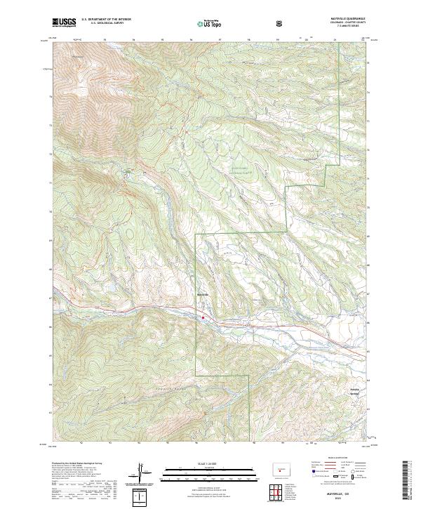 US Topo 7.5-minute map for Maysville CO