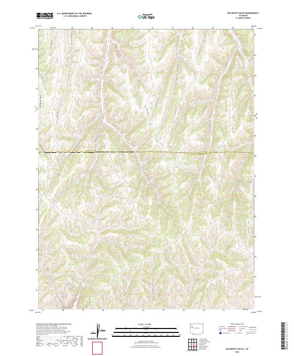 US Topo 7.5-minute map for McCarthy Gulch CO
