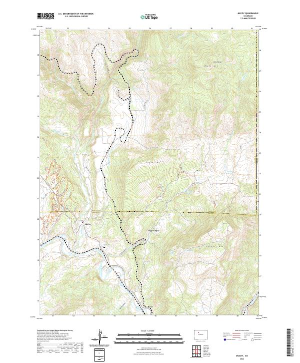 US Topo 7.5-minute map for McCoy CO