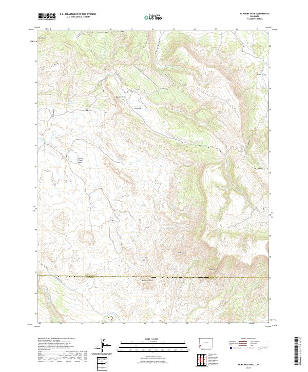 US Topo 7.5-minute map for McKenna Peak CO