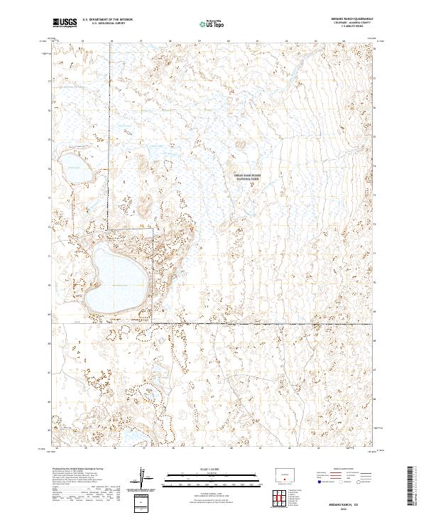 US Topo 7.5-minute map for Medano Ranch CO