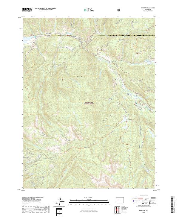 US Topo 7.5-minute map for Meredith CO