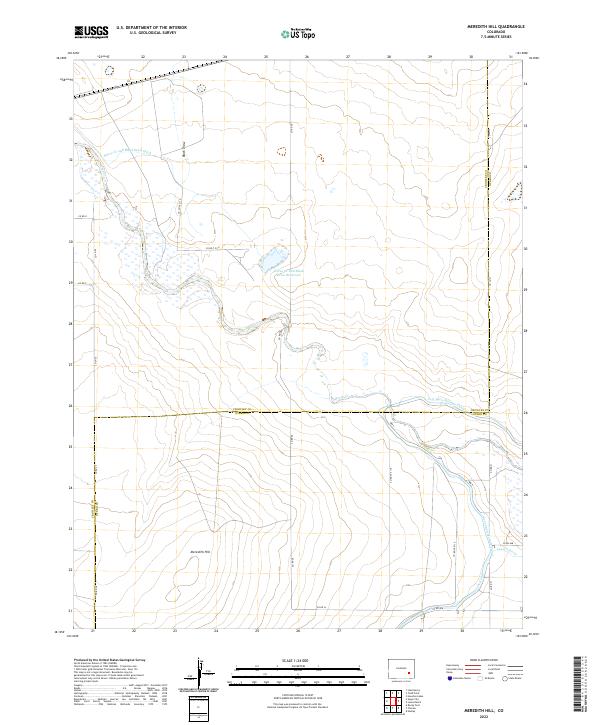 US Topo 7.5-minute map for Meredith Hill CO