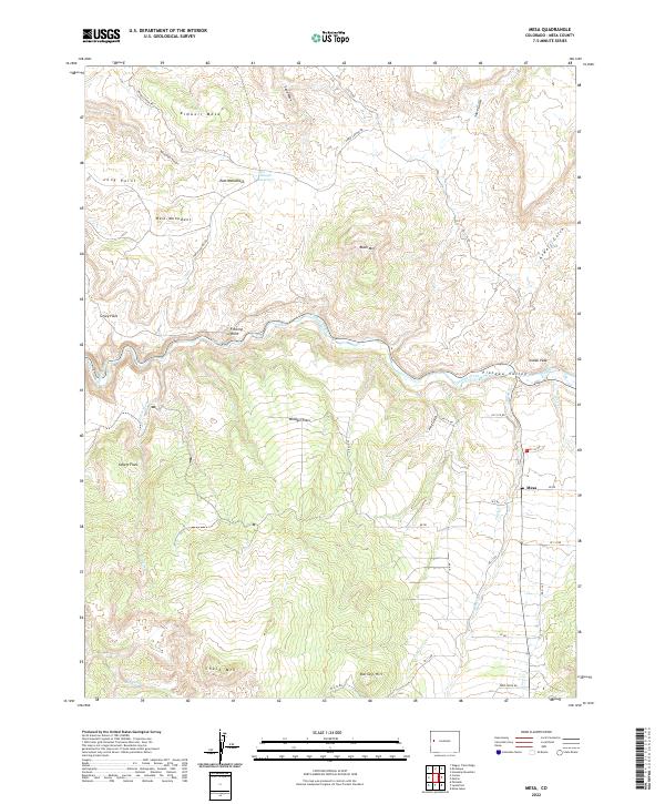US Topo 7.5-minute map for Mesa CO