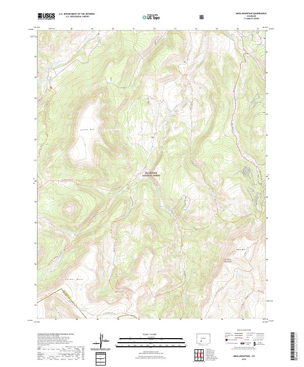 US Topo 7.5-minute map for Mesa Mountain CO