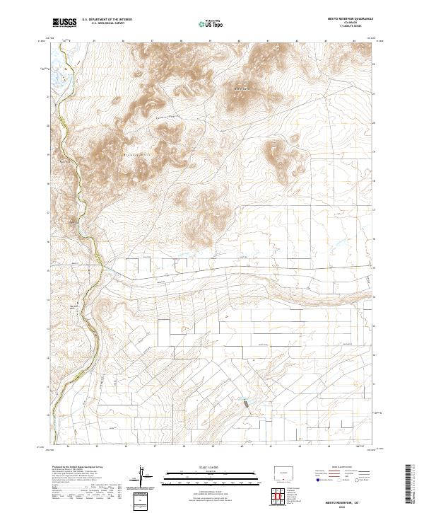 US Topo 7.5-minute map for Mesito Reservoir CO