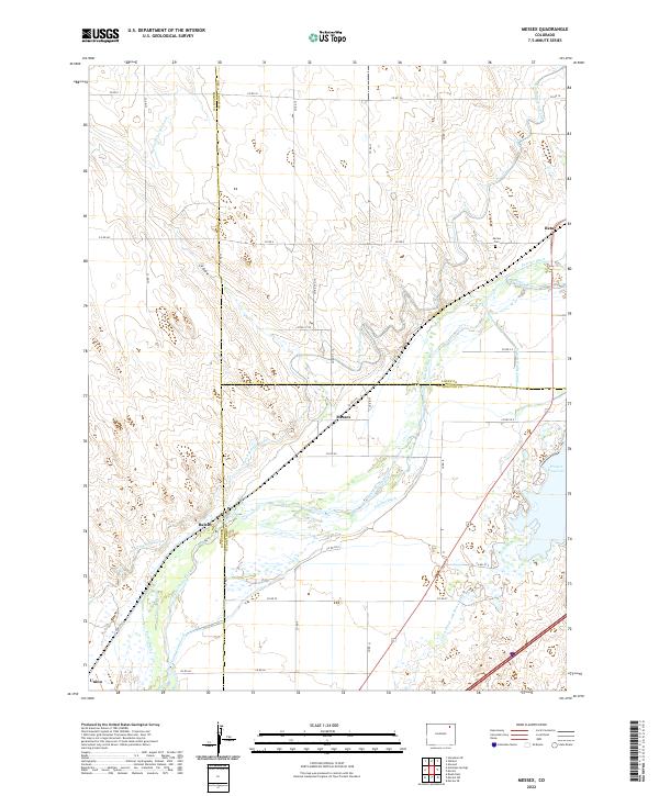 US Topo 7.5-minute map for Messex CO