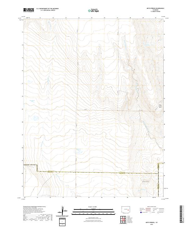 US Topo 7.5-minute map for Metz Springs CO