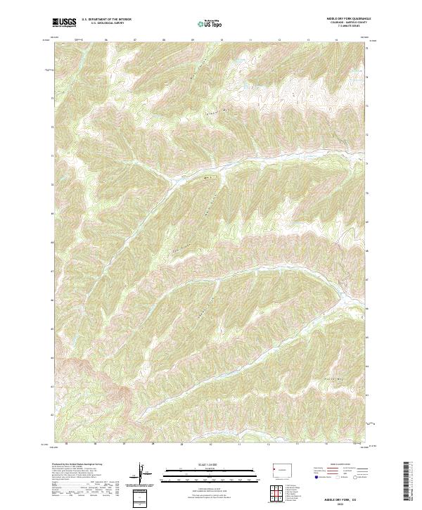 US Topo 7.5-minute map for Middle Dry Fork CO