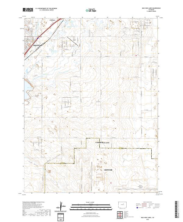 US Topo 7.5-minute map for Mile High Lakes CO