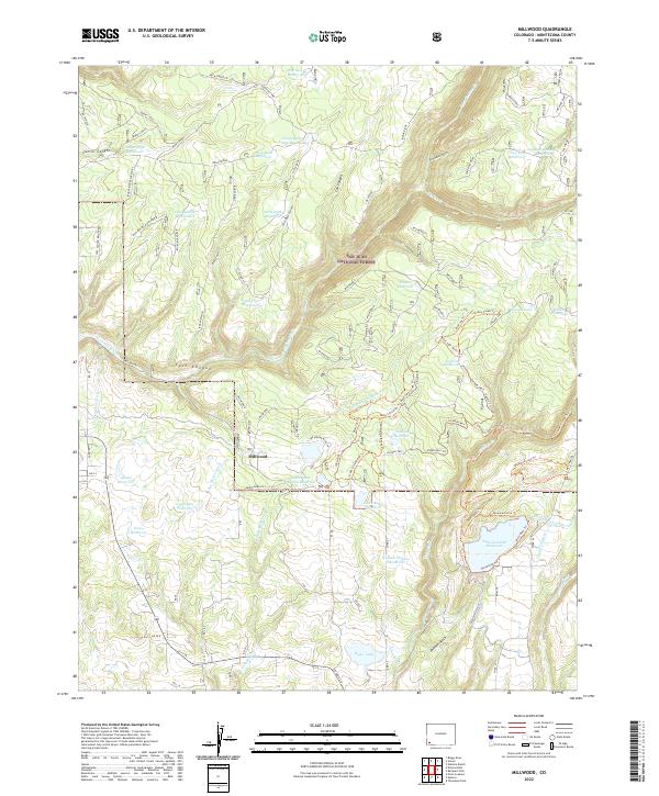 US Topo 7.5-minute map for Millwood CO