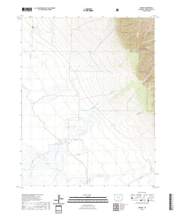 US Topo 7.5-minute map for Mirage CO