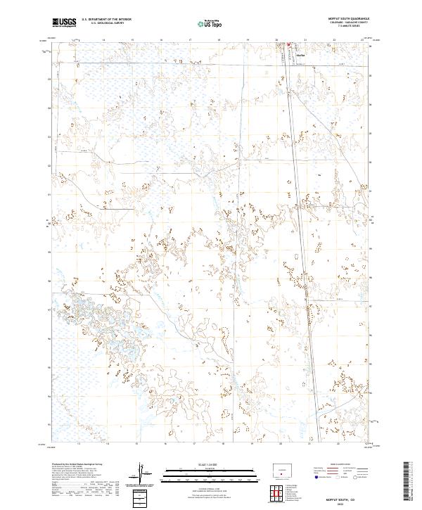 US Topo 7.5-minute map for Moffat South CO