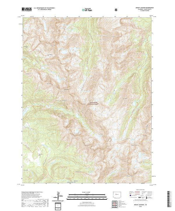 US Topo 7.5-minute map for Mount Jackson CO