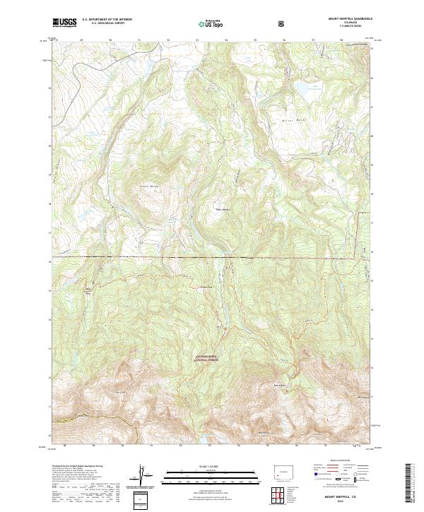 US Topo 7.5-minute map for Mount Sneffels CO