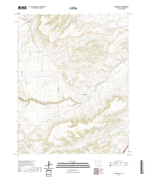 US Topo 7.5-minute map for Muldoon Hill CO
