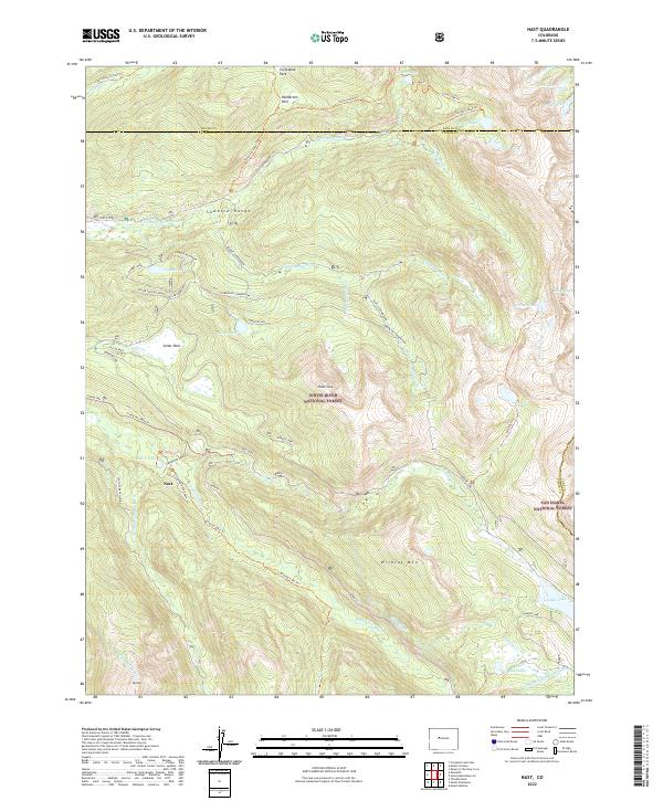 US Topo 7.5-minute map for Nast CO
