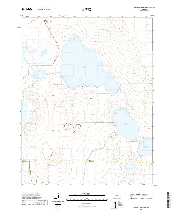 US Topo 7.5-minute map for Neenoshe Reservoir CO