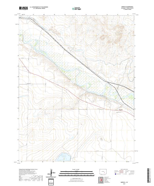 US Topo 7.5-minute map for Nepesta CO